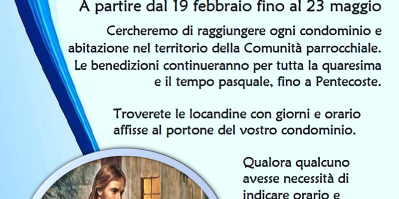 Benedizioni delle famiglie 2026