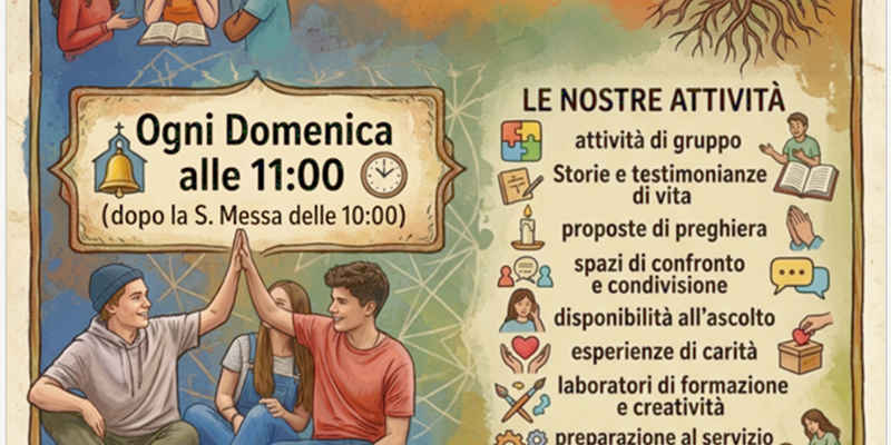 Gruppi per adolescenti 2026/2027