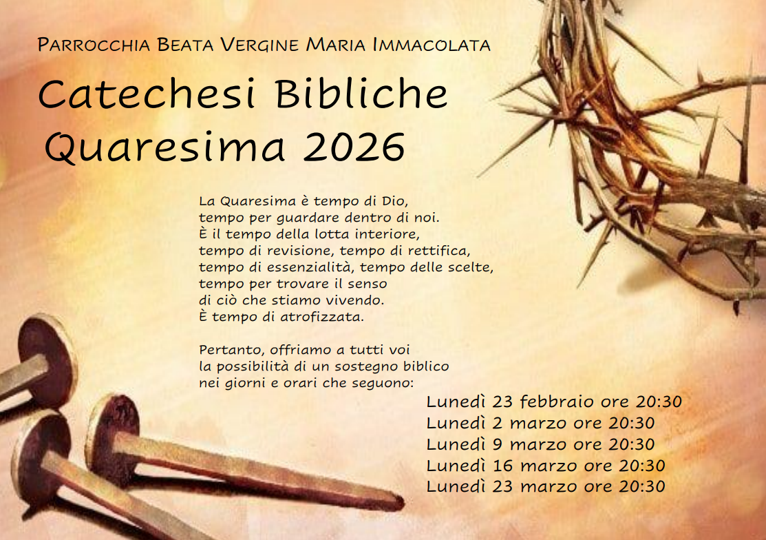 Catechesi bibliche quaresimali