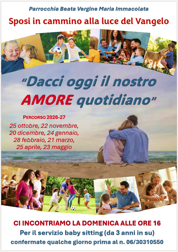 Dacci oggi il nostro amore quotidiano